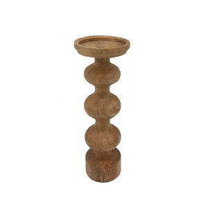 Antique <b>Wooden</b> <b>Candle</b> <b>Pillar</b> <b>Holder</b> Brown Finished For Home And Christmas Tabletop Lighting Decoration Handmade Bulk - Product Image 6
