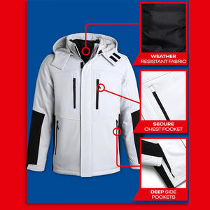 Manteau de ski personnalisé pour l'hiver, veste de neige imperméable du fabricant OEM avec matériau respirant et options de marque privée - Product Image 2