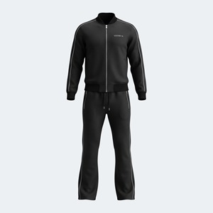 Reasonable Price <b>Low</b> MOQ Men's Flared Tracksuit Set Full Sleeve Drawstring Pants Side Pockets Winter Wear Stand Collar - Product Image 6