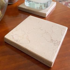 100% Natural Marble <b>Coaster</b> <b>Drink</b> <b>Coaster</b> Table Decorative Customized Shapes Sizes Colors <b>For</b> Home Office Hotel Restaurant Use - Product Image 1