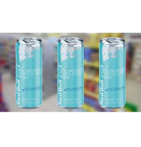 Boisson énergisante authentique Red Bull édition hiver saveur vanille glacée et fruits rouges, 24 canettes de 250 ml, saveur myrtille et vanille, vente en gros - Product Image 6