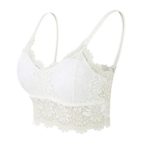 Women Plus Size Lace Vest Yoga Summer <b>Top</b> Wireless Bra Lingerie Sexy <b>V</b>-<b>Neck</b> Tank <b>Top</b> Tee Crop <b>Top</b> - Product Image 6