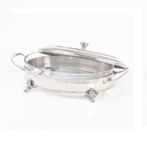 Casserole de luxe faite à la main de la meilleure qualité Forme ronde Cuisine de table Utilisation du réchauffement des aliments Pot en métal du Moyen-Orient de haute qualité - Product Image 5