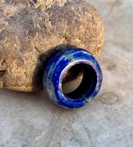 Anillo de piedras preciosas naturales de lapislázuli, anillo llamativo, anillo tallado a mano, nuevo diseño, joyería de lapislázuli - Product Image 4