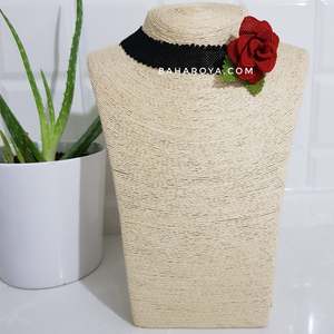 Collares de moda İğne Oyası Tasma Adalet Gül Kolye Nar Çiçeği - Product Image 1