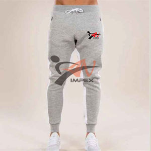 กางเกงขายาวผ้าฝ้ายสำหรับผู้ชายพิมพ์โลโก้ได้ตามต้องการ - Product Image 1