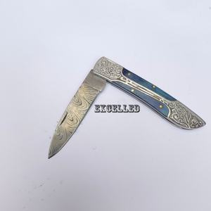 Hot Sale Outdoor Damascus Steel Folding <b>Knife</b> Camping Hunting Tactical Survival Pakka Wood Handle Folding Pocket <b>Knife</b> - Product Image 3