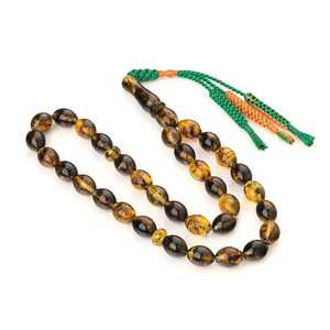 Rond 10MM 33/45/51 pièces résine ambre chapelet perle bijoux arabes islamique Tasbeeh perles de prière Tasbih musulman Sibha Misbaha Tesbih - Product Image 1