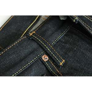 กางเกงยีนส์ผู้ชายสีคราม sanforized selvedge กางเกงยีนส์พอดีตัวปกติกางเกงตรงกางเกงยีนส์สไตล์ลำลองยอดนิยมสำหรับฤดูหนาว - Product Image 3