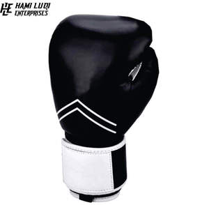 ถุงมือต่อยมวยไทยนวมหนังแท้สีดำสำหรับฝึกมวยไทยถุงมือต่อยมวยผลิตจาก2025 - Product Image 6