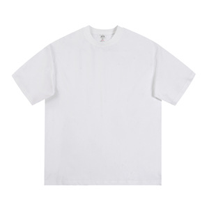 T-shirt épais à épaules tombantes 250gsm T-shirt de luxe blanc lourd 100% coton Streetwear Boxy T-shirt surdimensionné pour hommes - Product Image 3