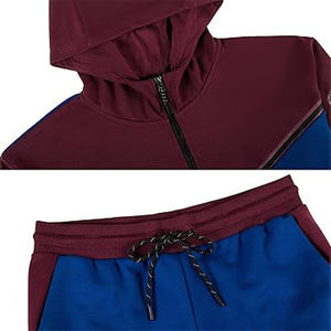 Vente en gros de survêtements en vrac pour hommes conception personnalisée survêtements de jogging 2 pièces à capuche pour hommes - Product Image 5