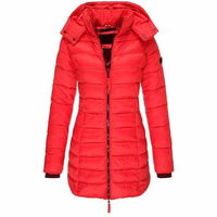 Veste longue matelassée pour femme North Face, vêtements d'hiver pour le ski, veste thermique en duvet de luxe, vestes matelassées pour femme avec capuche ajustable