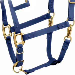 Cabestro de cuero para caballos hecho con cuero 100% genuino y herrajes de latón de alta calidad a bajo precio y bajo MOQ. - Product Image 5