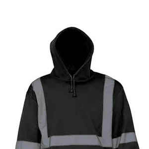 Venta al por mayor nueva alta visibilidad ANSI Clase 2 LED Flash impermeable seguridad Sudadera con capucha Unisex con logotipo personalizado - Product Image 3
