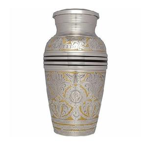 โกศใส่เถ้ากระดูกอลูมิเนียมเป็นมิตรต่อสิ่งแวดล้อมสำหรับเก็บขี้เถ้าของมนุษย์แกะสลักด้วยมือพร้อมตัวเลือกสำหรับผู้ใหญ่/สัตว์เลี้ยง/ทารก - Product Image 4