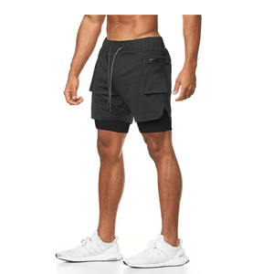 Vêtements de sport en molleton de coton uni de qualité supérieure, short pour homme, logo personnalisé, vêtements de course à pied, vêtements de sport, short de sport pour homme - Product Image 5