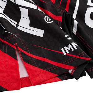 Pantalones Cortos de MMA Aprobados por IMMAF GREEN HILL, Diseño Personalizado, Ropa Deportiva Roja para Muay Thai y Artes Marciales, Conjuntos Disponibles - Product Image 3