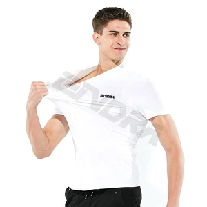 Nouveaux T-shirts pour hommes en tissu nano hydrophobe, résistant aux taches, respirant, écologique, imperméable, avec logo personnalisé, manches courtes, séchage rapide - Product Image 4