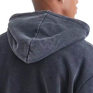 Sudaderas con capucha lavadas ácidas con cremallera básicas hechas a medida al por mayor para hombre recién llegadas sudaderas con capucha lavadas ácidas para hombre éxito de ventas - Product Image 6