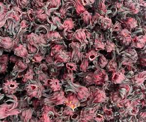 Deliciosas flores de hibisco secas de Vietnam para cocinar, preparar salsas de hierbas y platos culinarios en cocinas profesionales. - Product Image 2