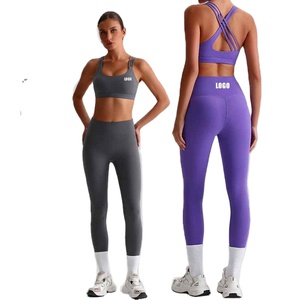 Conjunto de Yoga de 2 Piezas Estilo 2026, Ropa Deportiva para Mujer, Bra Deportivo y Leggings sin Costuras para Gimnasio y Fitness - Product Image 6