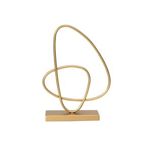Fabricante de Escultura en forma de amor de corazón de latón moderno estatua abstracta hecha a mano decoración precio barato gesto dorado decoración del hogar - Product Image 2