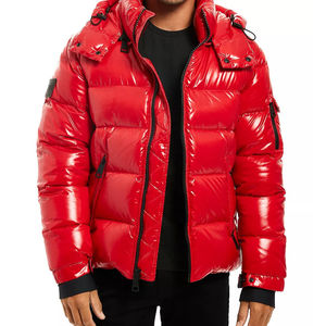 แจ็กเก็ตบุนวมสำหรับผู้ชาย, แจ็คเก็ตฤดูหนาวมีฮู้ดพิมพ์ลายสำหรับกลางแจ้งโลโก้แบบกำหนดเองกันน้ำขนาดพิเศษ - Product Image 1