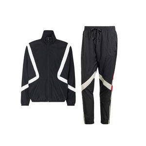 Conjunto de chaqueta holgada cortavientos ligera informal para hombre de talla grande personalizada en chándales de nailon conjunto de dos piezas de cuerpo entero - Product Image 4