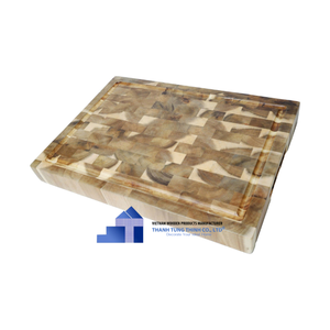Tabla de cortar de madera de acacia sostenible superventas, tabla de cortar para utensilios de cocina, venta al por mayor del fabricante de Vietnam - Product Image 1