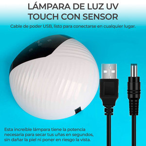 Lámpara UV Portátil de 150W con 12 LED para Secar Uñas, Mini Lámpara de Mesa Inalámbrica de Alta Potencia para Uso Doméstico, Material Plástico Personalizable, con Batería - Product Image 3