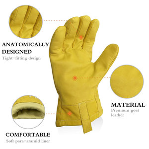 ถุงมือขับรถหนังวัวถุงมือขับรถหนังวัวถุงมือทำงานดีไซน์ตามสั่ง - Product Image 6