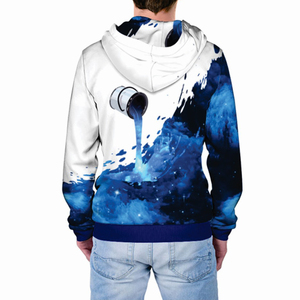 เสื้อฮู้ดผู้ชายใส่ได้ทั้งชายและหญิงมีสายหนังพิมพ์ลายนูนสีดำสำหรับฤดูหนาวขนาดพิเศษสั่งปัก - Product Image 1