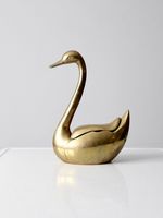Sculpture de canard artisanale en laiton de haute qualité, moderne, pour la décoration de la maison et du jardin, cadeau de Noël