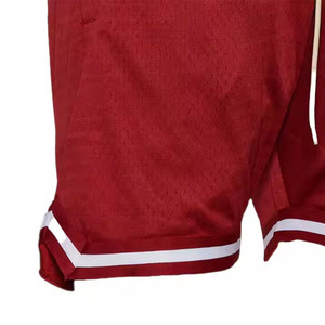 High Street Style Logo personnalisé Double couche Gym Mesh Shorts mode Sublimation Powerlifting Shorts pour le sport motif solide - Product Image 5