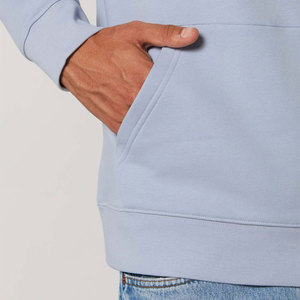 Men Fleece Cotton-blend Pullover <b>Crewneck</b> Hoodie for Men - Product Image 3