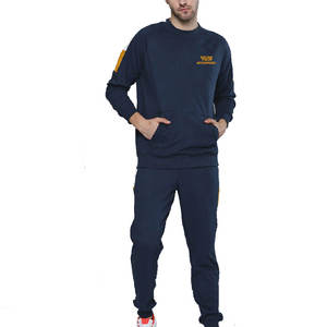 Ensemble de survêtement en tissu doux pour homme, deux pièces, coupe décontractée, tenue de sport, tenue décontractée quotidienne - Product Image 1