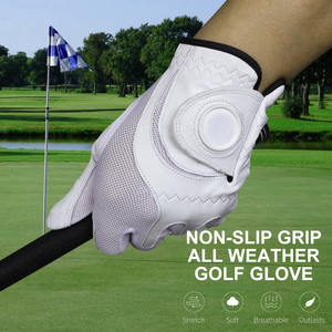 Gants de golf en cuir Cabretta de qualité supérieure Soft Fit Gants de golf respirants antidérapants Gants de golf d'hiver pour hommes et femmes - Product Image 5