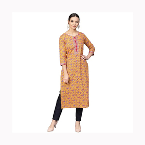 Lehariya Print Salwar Kameez for <b>Women</b>, Indian Designer Festive/ Partywear Ethnic Straight <b>Kurta</b> with Pant Set Readymade - Product Image 1