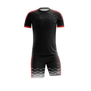 ชุดฟุตบอลสำหรับผู้ใหญ่แบบยูนิเซ็กซ์ ระบายอากาศได้ดี แห้งเร็ว เป็นมิตรกับสิ่งแวดล้อม ผลิตจากโพลีเอสเตอร์ 100% แบบสั่งทำพิเศษ คอกลม แขนสั้น - Product Image 2