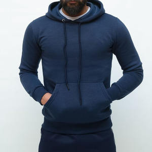 Sweat-shirt à capuche d'hiver français de haute qualité en molleton épais polyester/coton, personnalisable avec logo, en tissu éponge respirant pour homme - Product Image 1