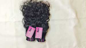 ผมแท้คุณภาพดีที่สุด 100 กรัม ผมอินเดียแบบหยิกฟู ไม่ผ่านการแปรรูป เกรดเรมี่ แบบมัดเป็นช่อสำหรับถักเปีย - Product Image 2