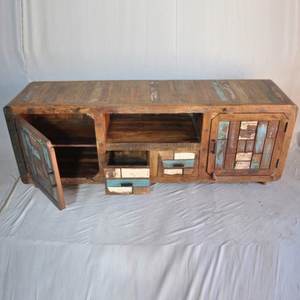 Juegos de muebles de sala de estar para el hogar moderno de diseño Vintage minimalista, Unidad de Tv de madera, mesa de consola de Tv baja, soporte de Tv directo de fábrica - Product Image 3