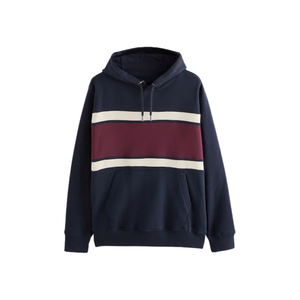 NUEVA Sudadera con Capucha a Rayas de Moda, Unisex, Ropa de Invierno, Sudadera con Capucha de Forro Polar Suave, Estilo Casual Urbano, Atuendo Cálido para el Día a Día - Product Image 1