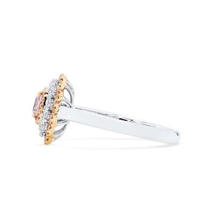 Bague de fiançailles de luxe à double halo et diamant rose fantaisie taille coussin ensemble 6Ct Moissanite bijoux de mariage en or 14K - Product Image 2