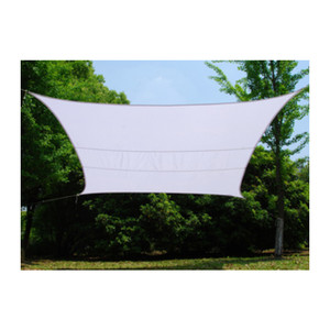 Telo Ombreggiante a Vela con Anelli di Ancoraggio 2,90x2,90 m Bianco - Product Image 1
