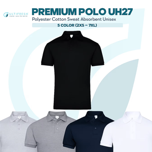 Ultifresh-T-shirt unisexe décontracté double piqué pour polo, tissu en laine respirant haut de gamme, motif solide brodé, technique unie - Product Image 2