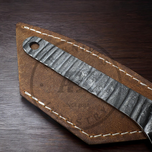 Hand Forged Multi-functional Outdoor Kiridashi Knife Stainless Leather Sheath <b>Craft</b> Work Private Label Workshop <b>Tool</b> - Product Image 2