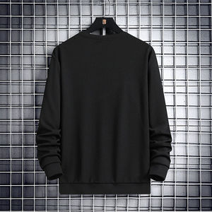 Sweat-shirt unisexe en fibre de bambou 100% solide pour l'hiver, avec broderie en relief pour logo personnalisé ODM, col rond - Product Image 4