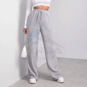 Pantalon de survêtement pour femme, design optimal, logo personnalisé, en polaire polyester/coton, taille élastique, coutures plates, haute qualité, style urbain - Product Image 5